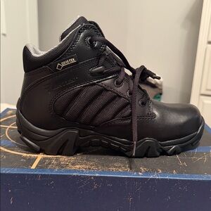 Bates Black Lace Up Boots